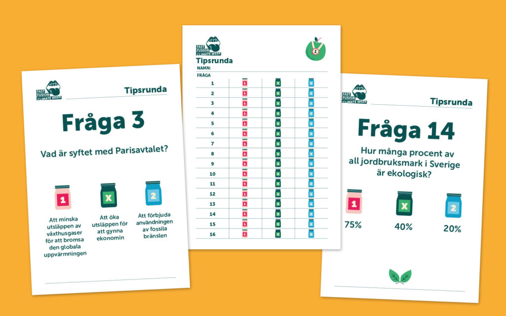 Frågor och talong från tipsrundan till Fast Fusion Climate Week.